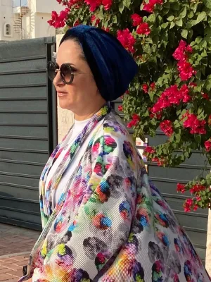 Basic Velvet Turban - Navy