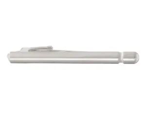 Bevelled Metal Short Tie Clip