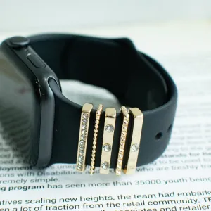 Bling It Gold Smartwatch Band Accessories Set