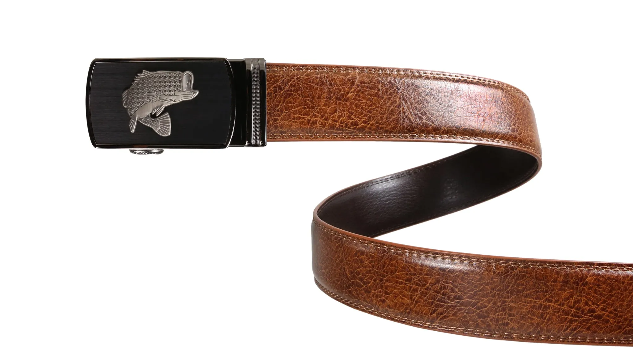 Classic Brown Leather Belt Strap