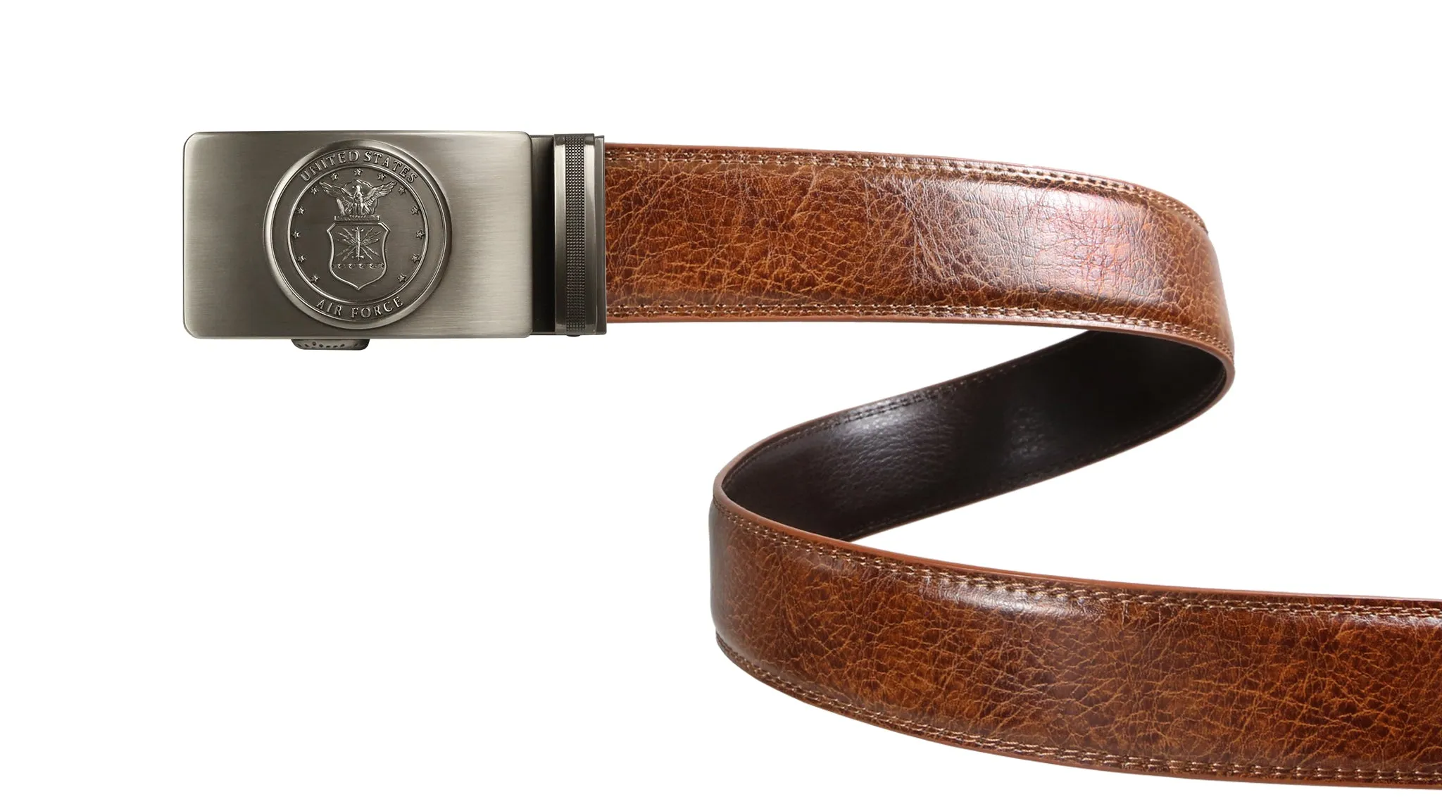 Classic Brown Leather Belt Strap