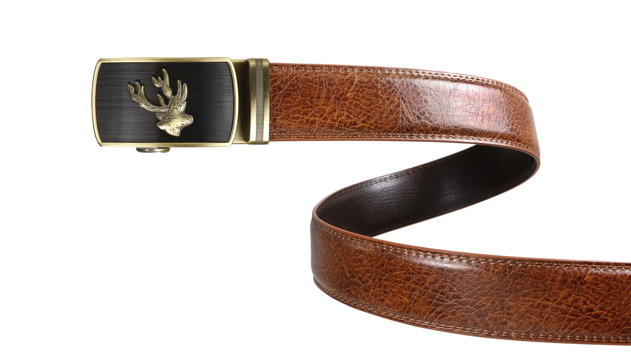 Classic Brown Leather Belt Strap