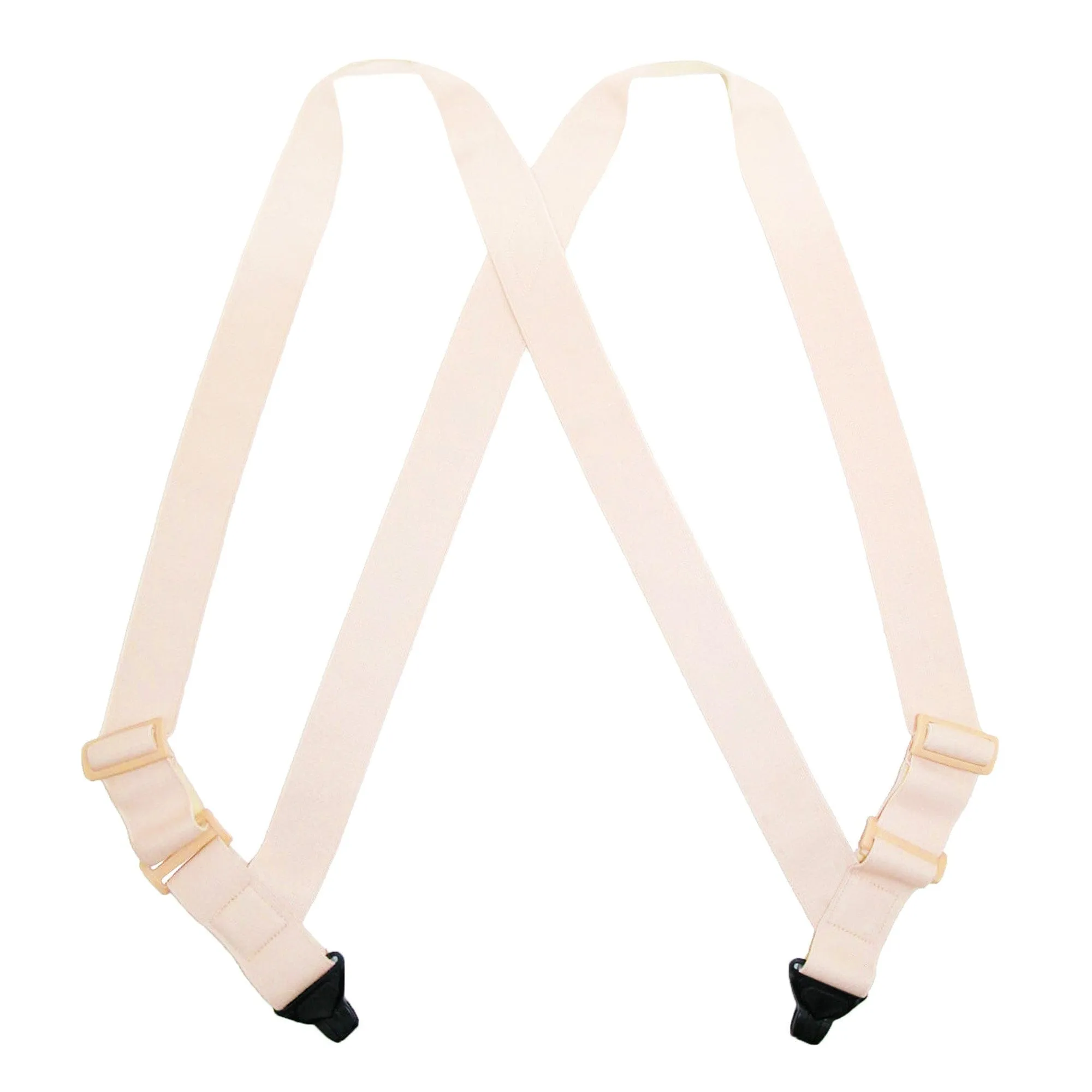 CTM® Men's Undergarment TSA Compliant Side Clip Airport Suspenders