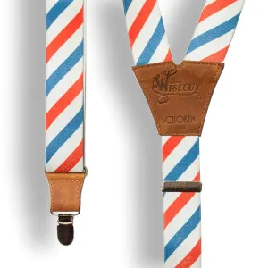 Dapper Barber Pole Wide Suspenders No. E5319