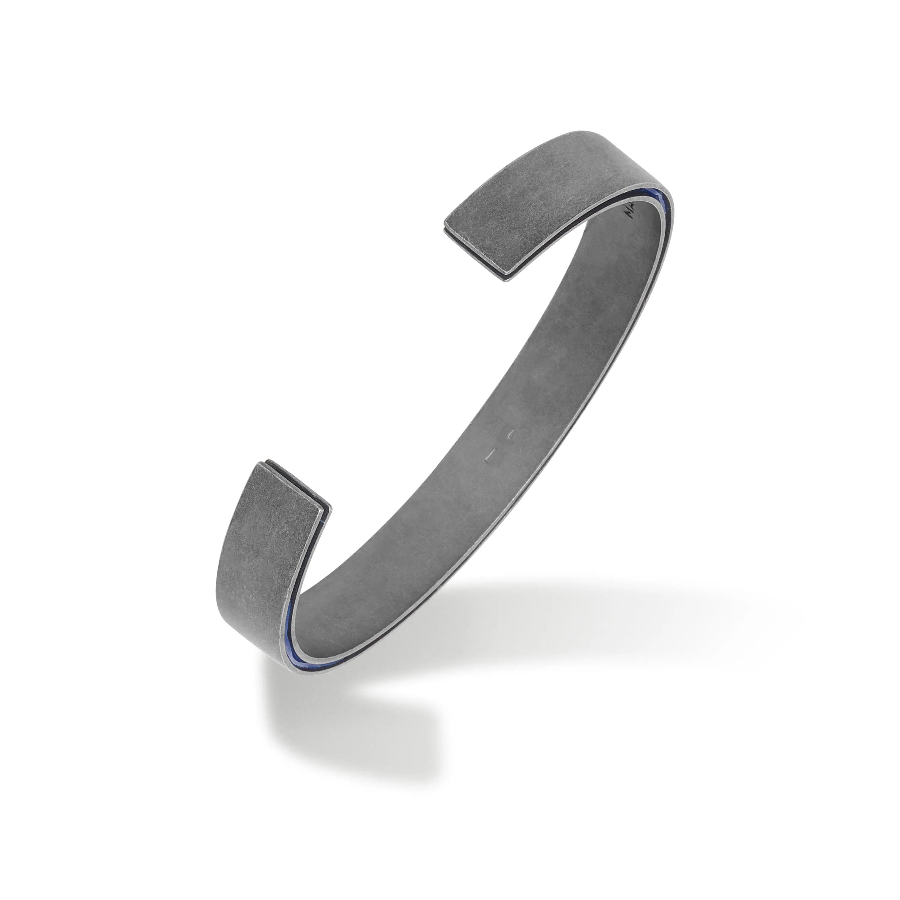 ELAN Wide Cuff with Blue Enamel