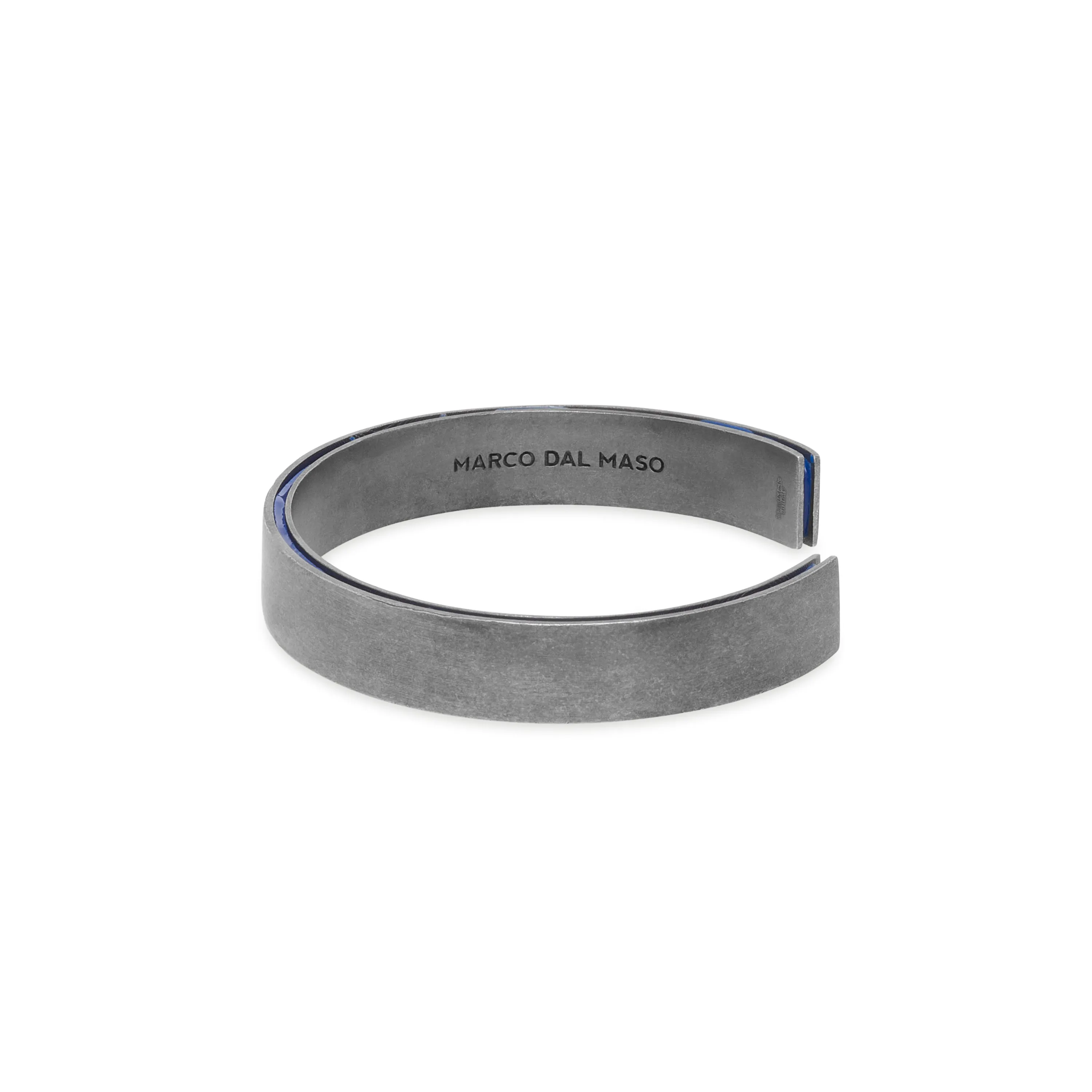 ELAN Wide Cuff with Blue Enamel