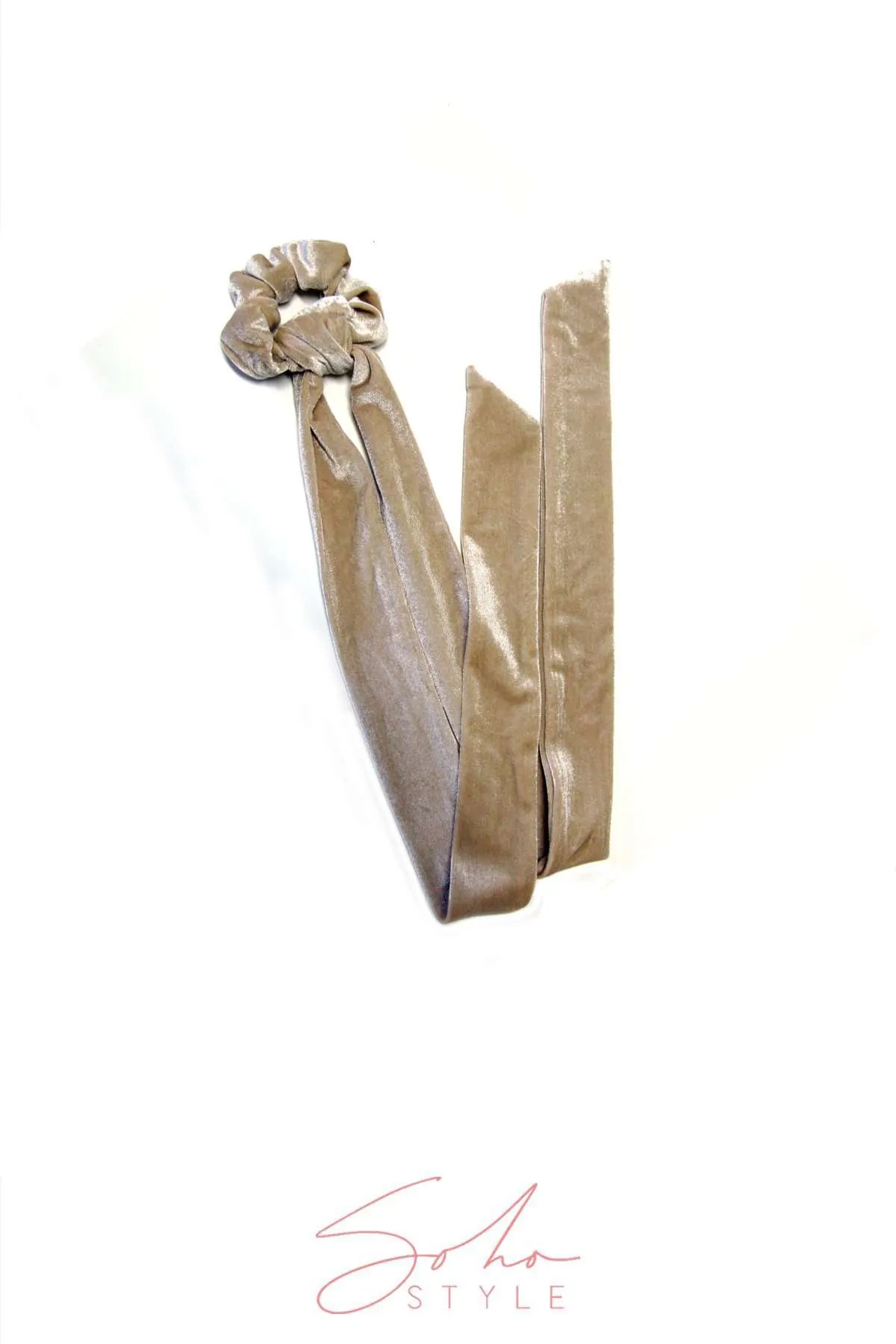 EXTRA LONG VELVET RIBBON SCRUNCHIE