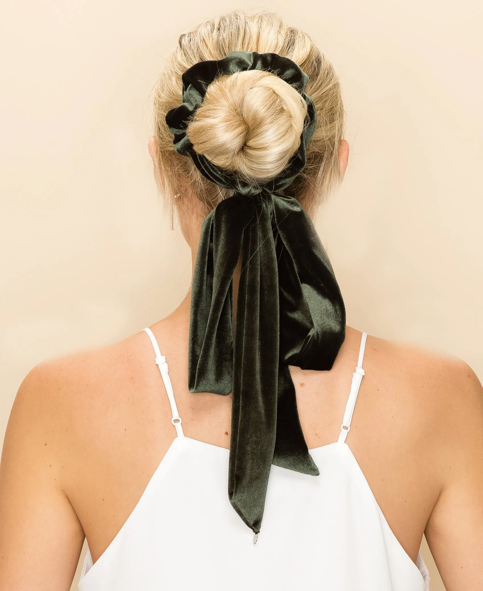 EXTRA LONG VELVET RIBBON SCRUNCHIE