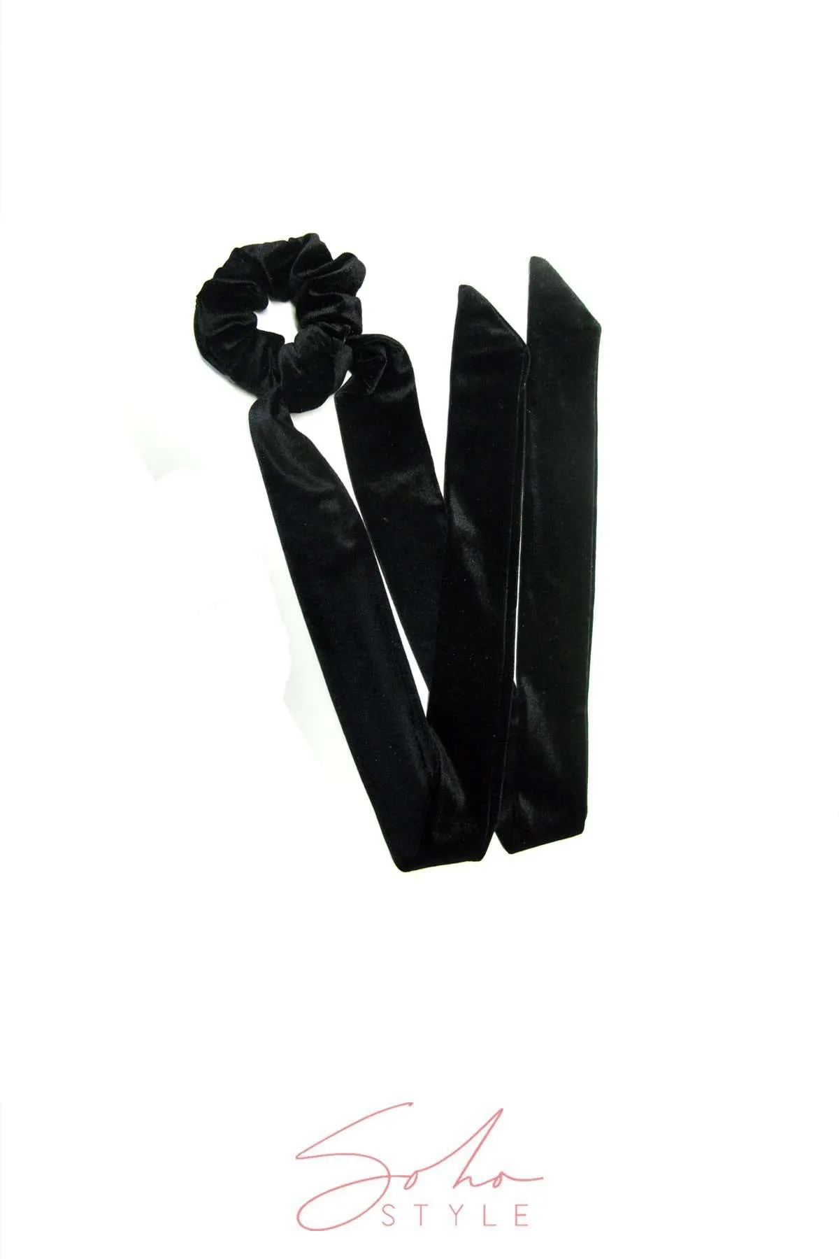 EXTRA LONG VELVET RIBBON SCRUNCHIE