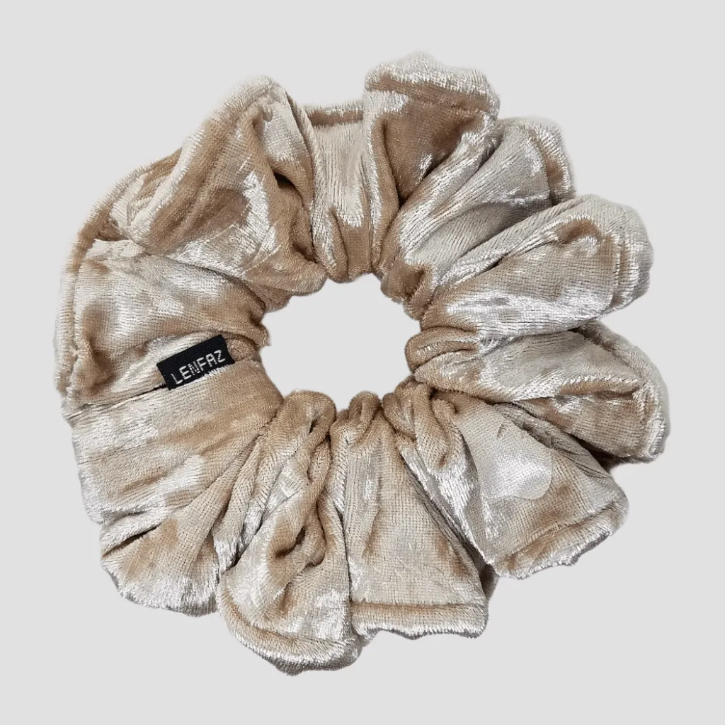 French Vanilla Oversized Velvet Scrunchie