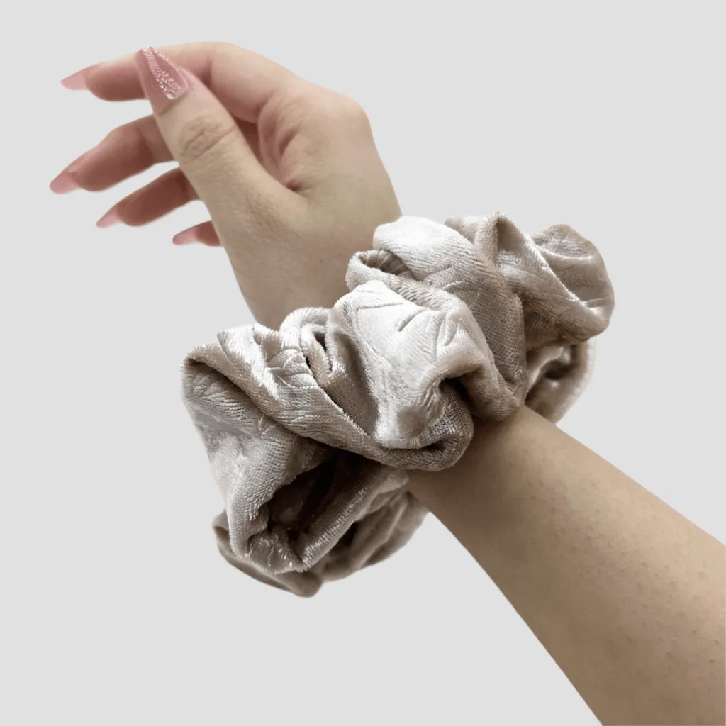 French Vanilla Velvet Scrunchie - Royal Blue Mini Perfume Spray Btl.
