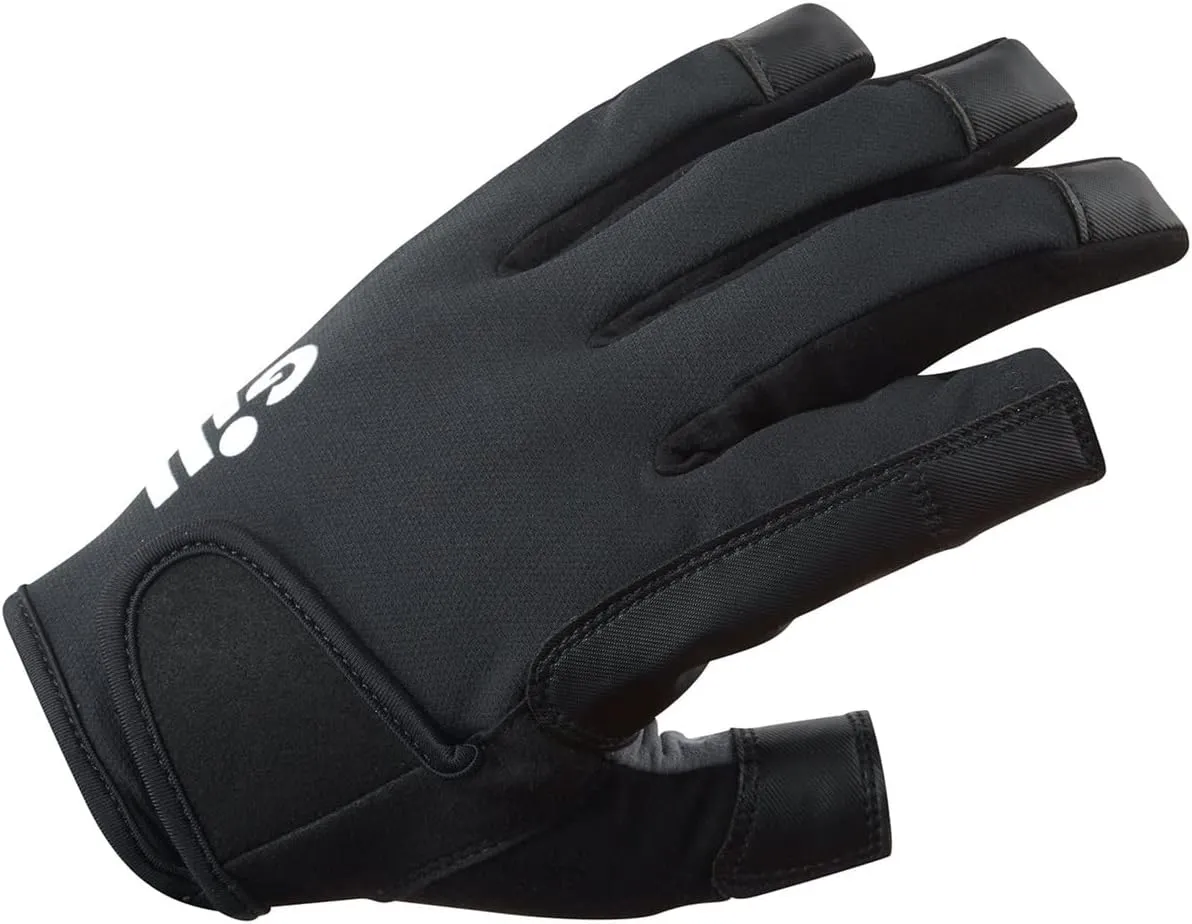 Gill Championship Sailing Gloves - Long Fingers with Exposed Finger and Thumb - Dura-Grip Fabric 50  UV Sun Protection & Water Repellent