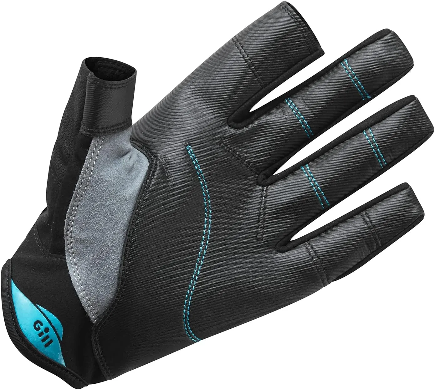 Gill Championship Sailing Gloves - Long Fingers with Exposed Finger and Thumb - Dura-Grip Fabric 50  UV Sun Protection & Water Repellent