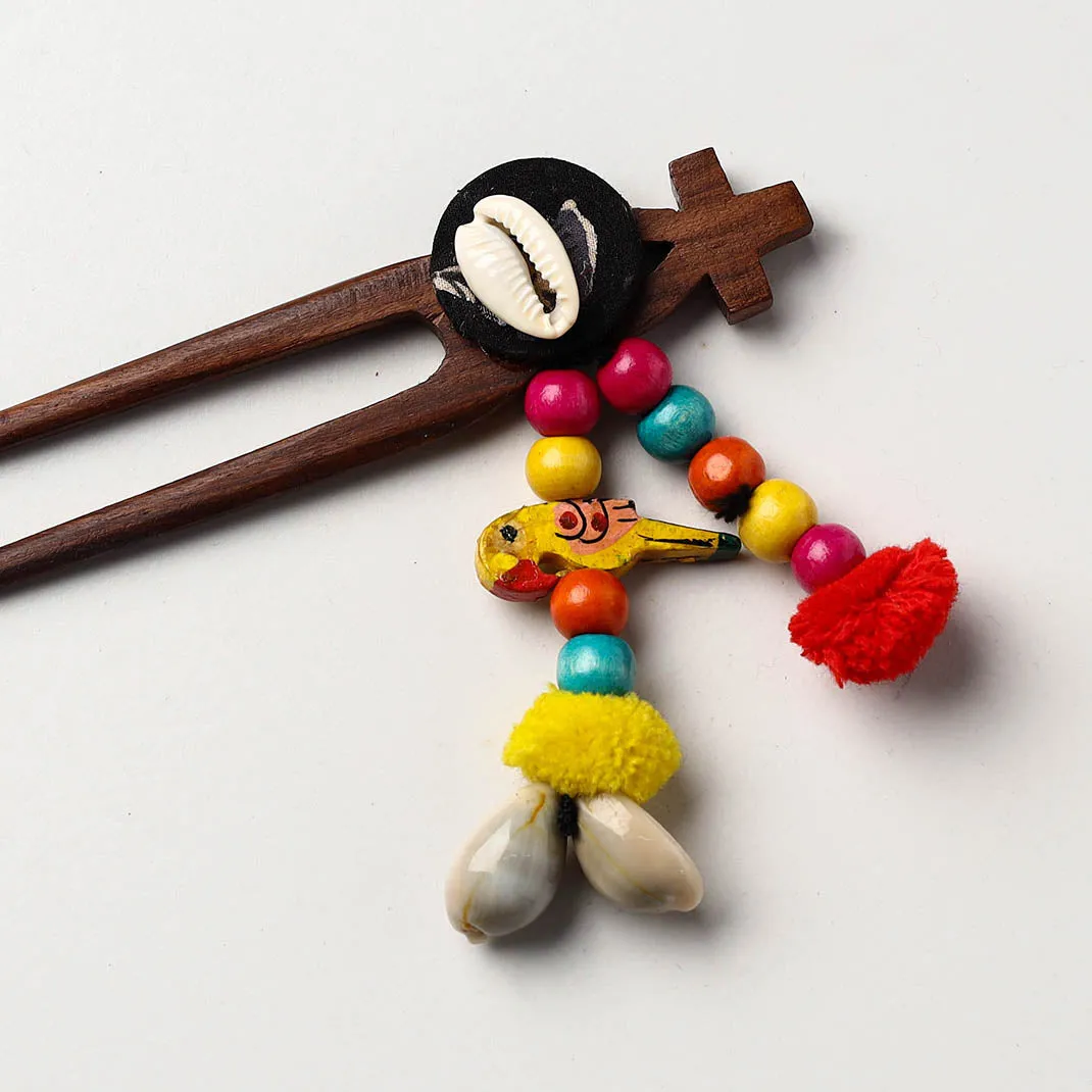 Handmade Beadwork Wooden Juda Stick 15