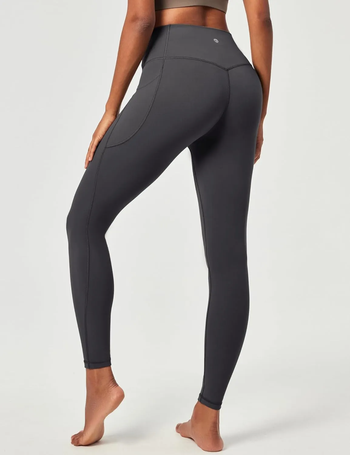 Heathyoga Compression Leggings for Women Tummy Control No Front Seam Leggings with Pockets for Women Workout Yoga Pants