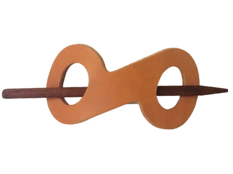 Infinity Leather Hair Barrette
