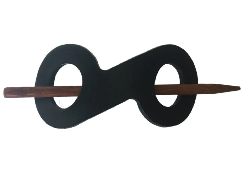 Infinity Leather Hair Barrette