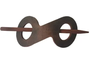 Infinity Leather Hair Barrette