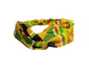 Kente Twisted Wide Headband