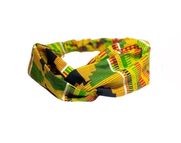 Kente Twisted Wide Headband