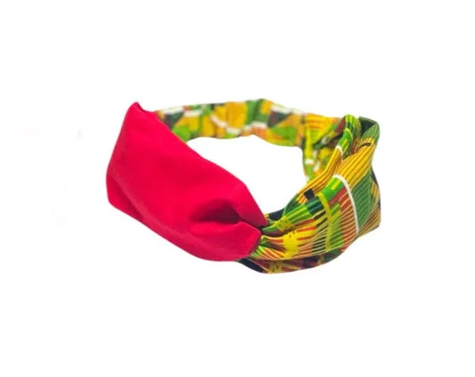 Kente Twisted Wide Headband