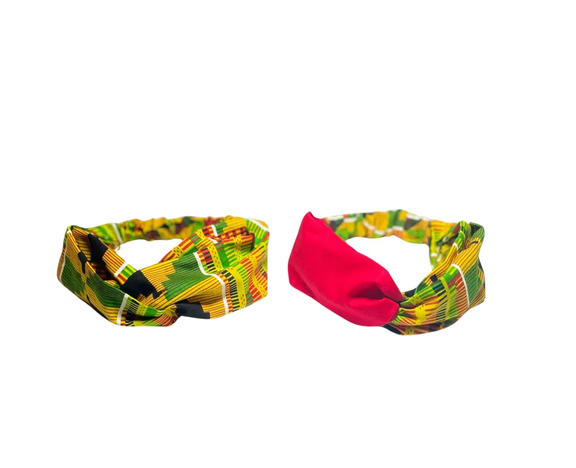 Kente Twisted Wide Headband