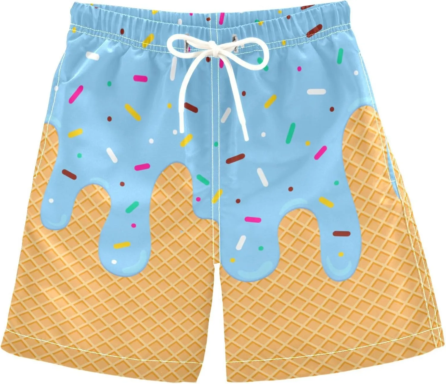 Little Boy Swim Trunks Quick Dry Swimsuit Bathing Suits Beach Board Shorts with Mesh Lining 2-12Years