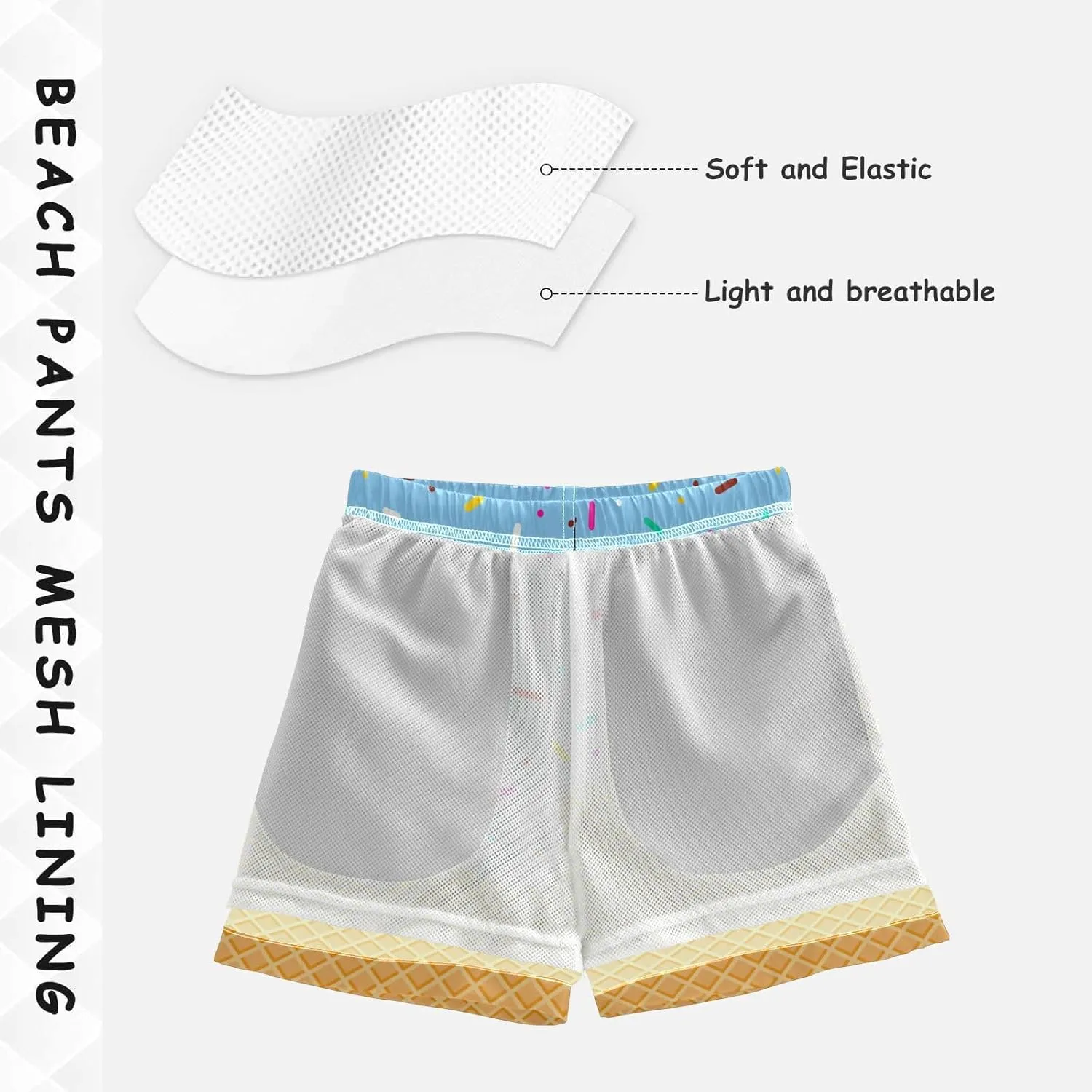 Little Boy Swim Trunks Quick Dry Swimsuit Bathing Suits Beach Board Shorts with Mesh Lining 2-12Years
