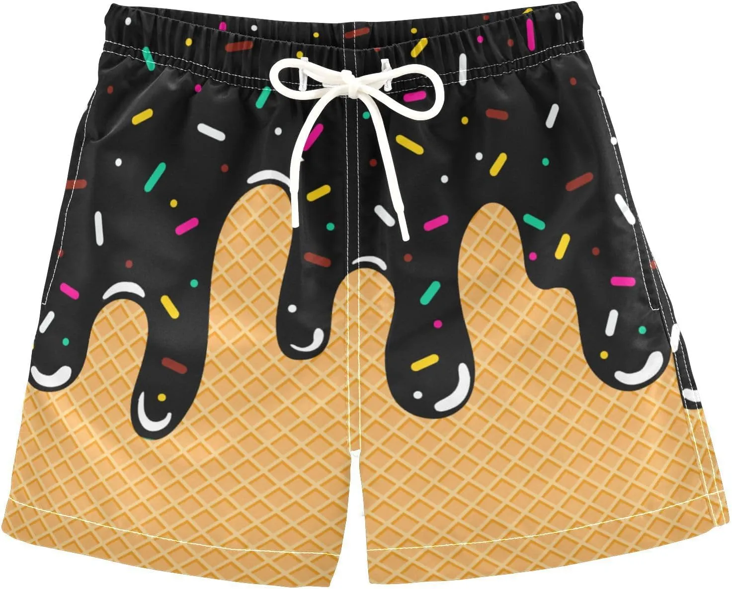 Little Boy Swim Trunks Quick Dry Swimsuit Bathing Suits Beach Board Shorts with Mesh Lining 2-12Years