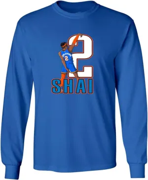 Long Sleeve Shai 2 OKC Oklahoma City Shirt T-Shirt Mens Long Sleeve