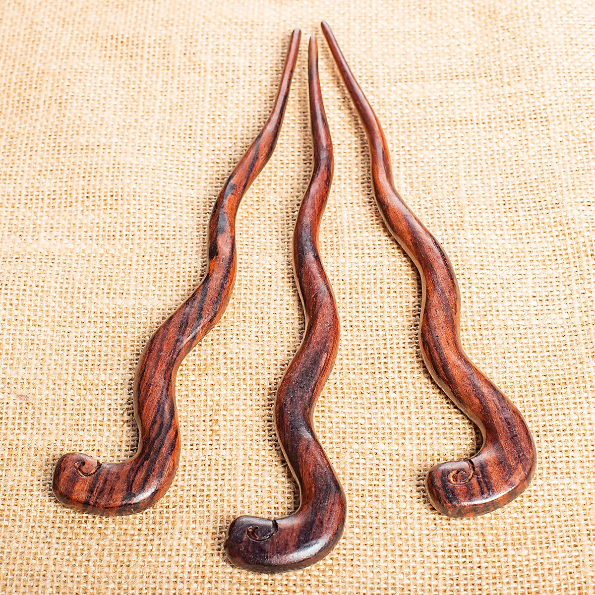 Medusa Wooden Hair Stick