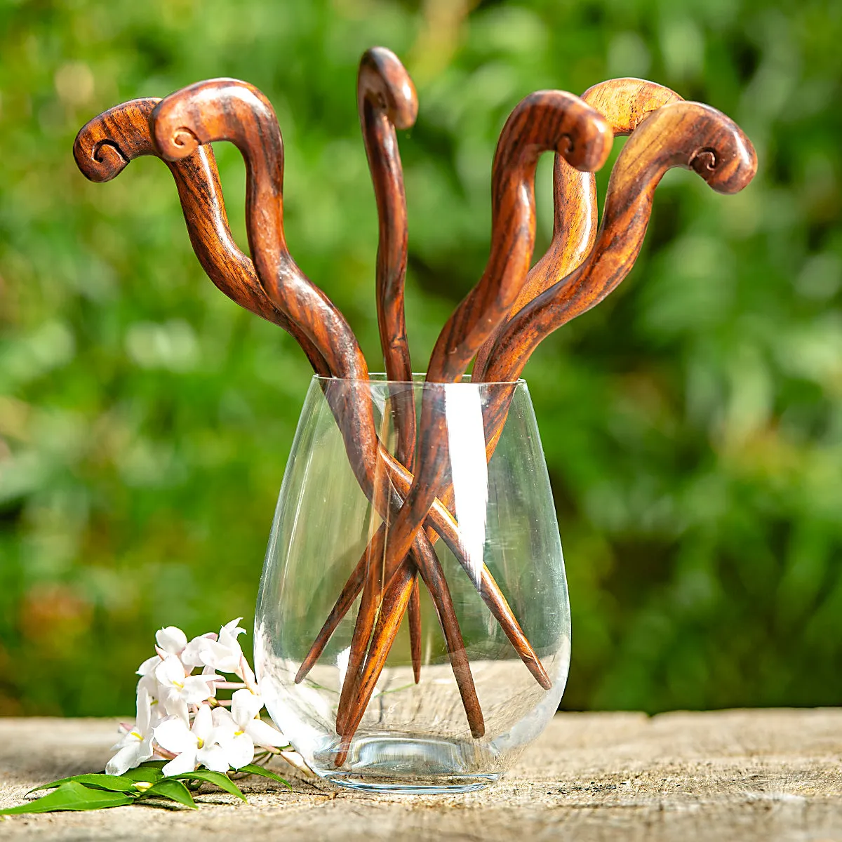 Medusa Wooden Hair Stick