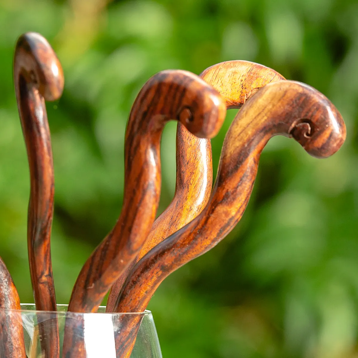 Medusa Wooden Hair Stick