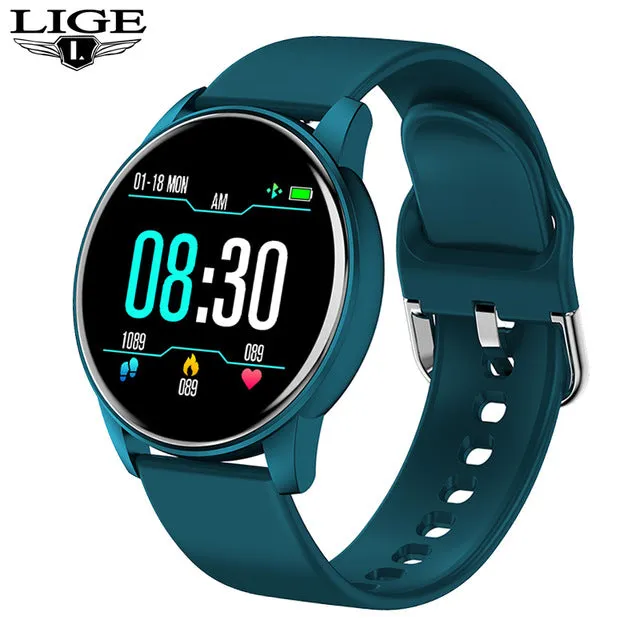 New Smart Watch Men Women 1.3 Color Screen Heart Rate Blood Pressure Sport Multifunctional Waterproof Smartwatch Box