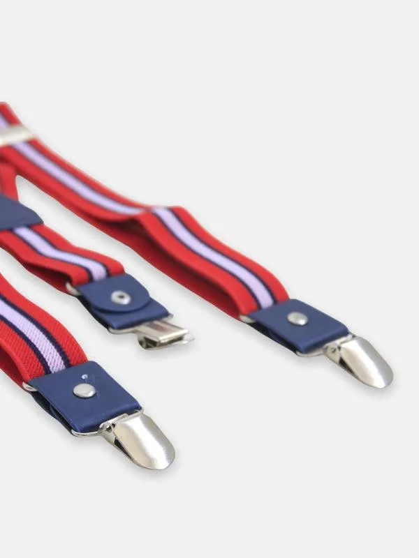 One Friday Red Stripes Suspender