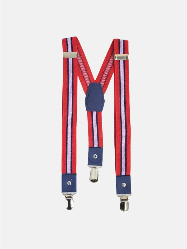 One Friday Red Stripes Suspender