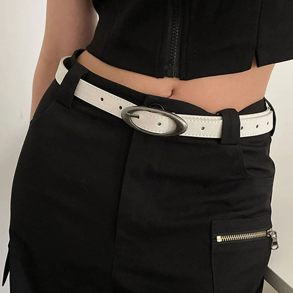 Oval Buckle Belt