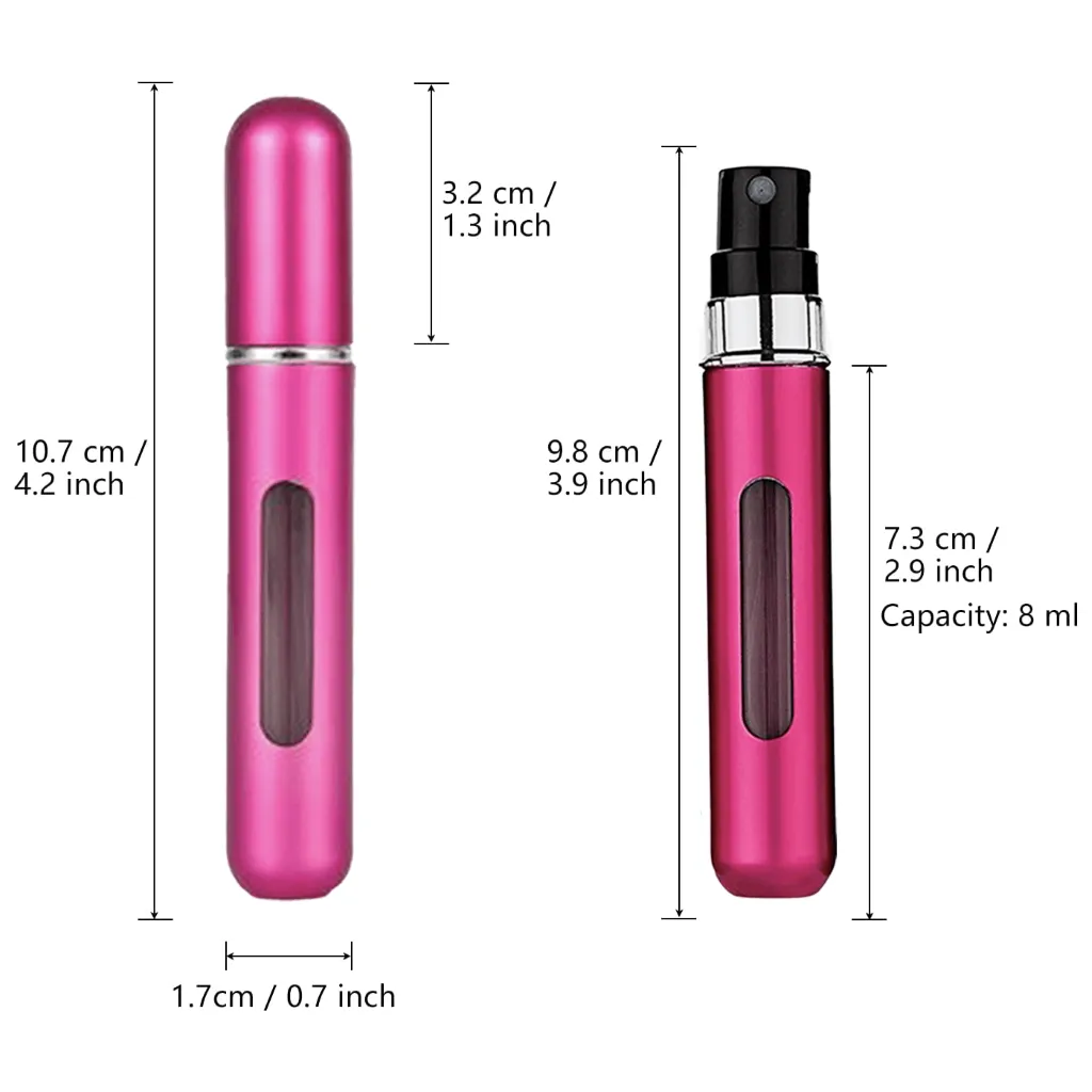 Petal Pink Velvet Scrunchie - Berry Pink Mini Perfume Spray Btl.