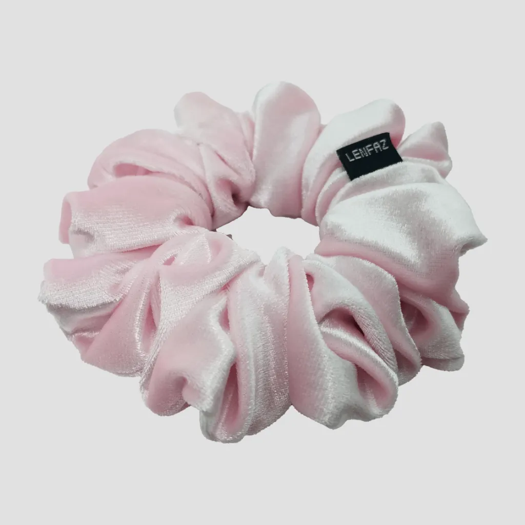 Petal Pink Velvet Scrunchie - Berry Pink Mini Perfume Spray Btl.