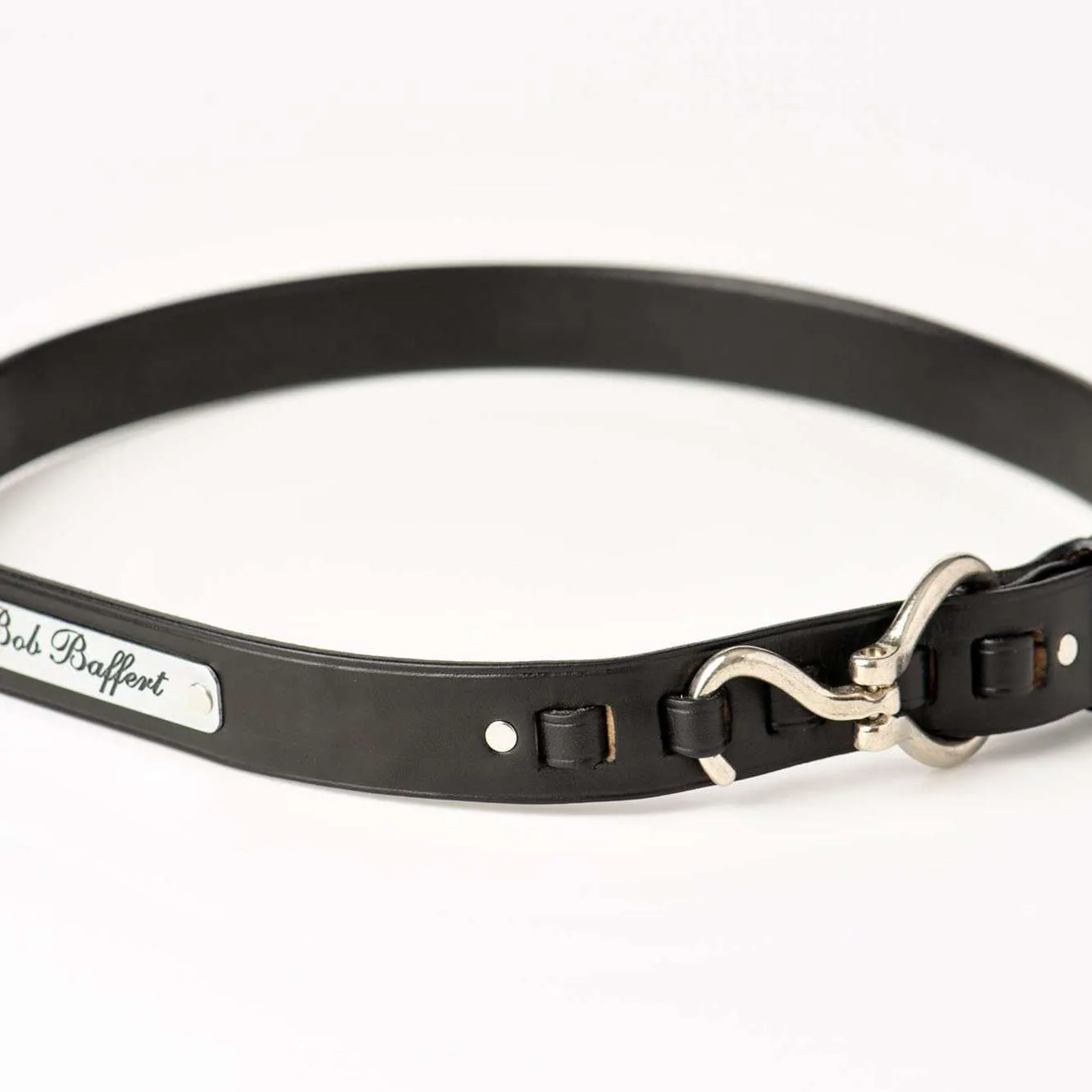 Premium Black Hoof Pick Belt with Silver