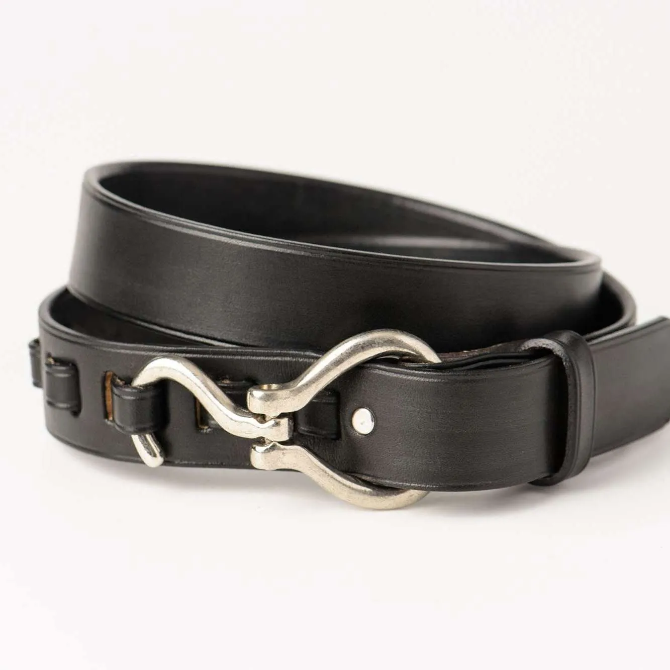 Premium Black Hoof Pick Belt with Silver