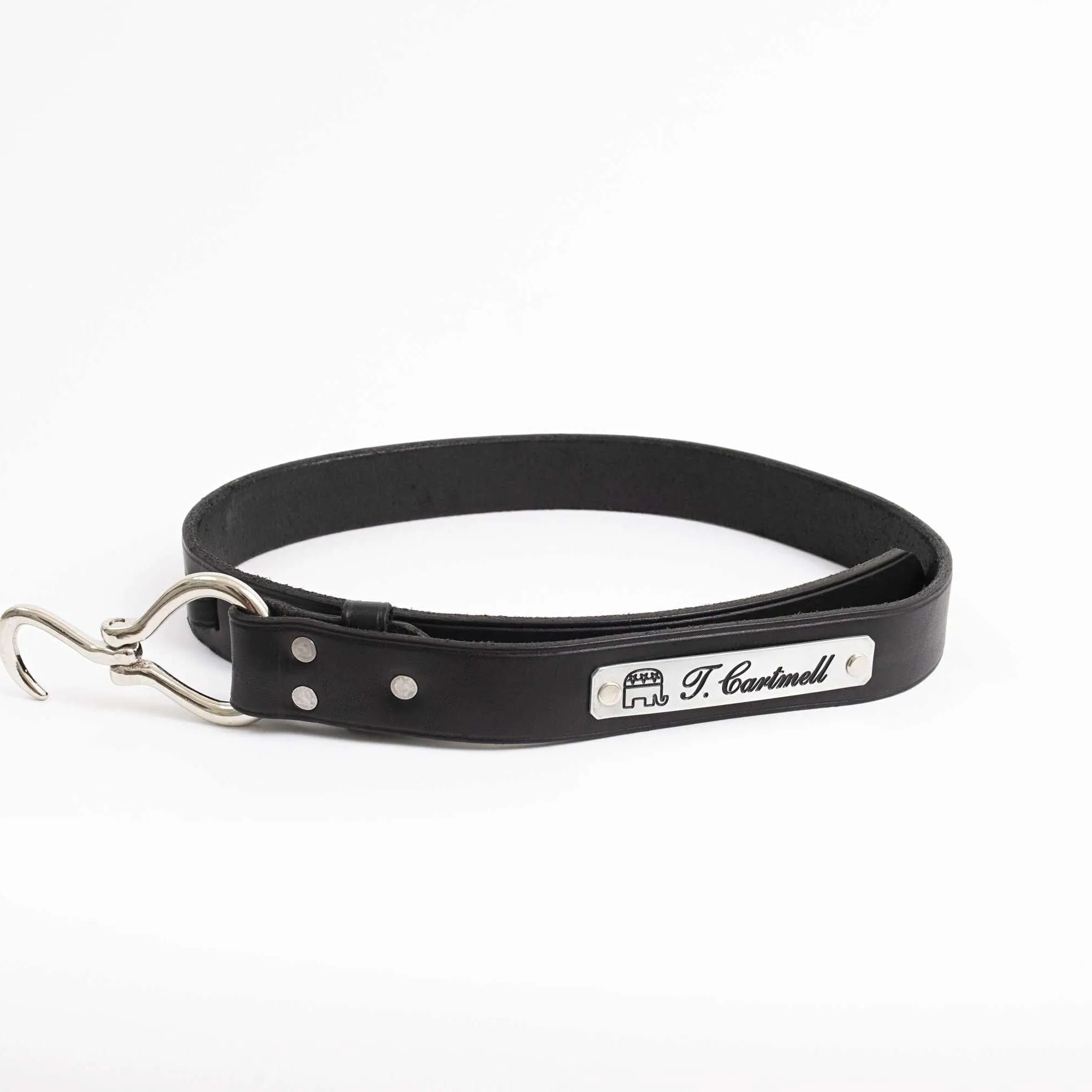 Premium Black Hoof Pick Belt with Silver