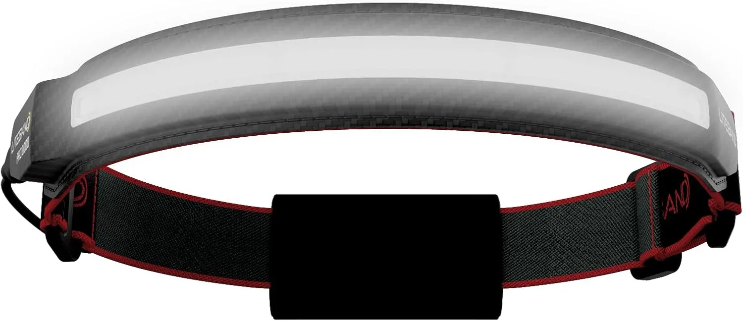 Rechargeable LED Headlamp - Liteband PRO PureHD 1400 Lumens Super Bright Head Lamp, Battery Powered Tactical Headlamps, Camping, Running, Hard Hat Light, Best Rated Forehead Flashlight, Carbon