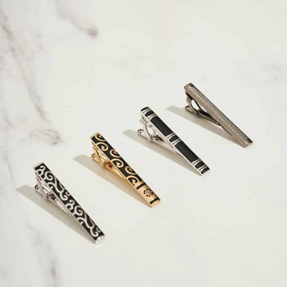 Red & Silver Tie Clip