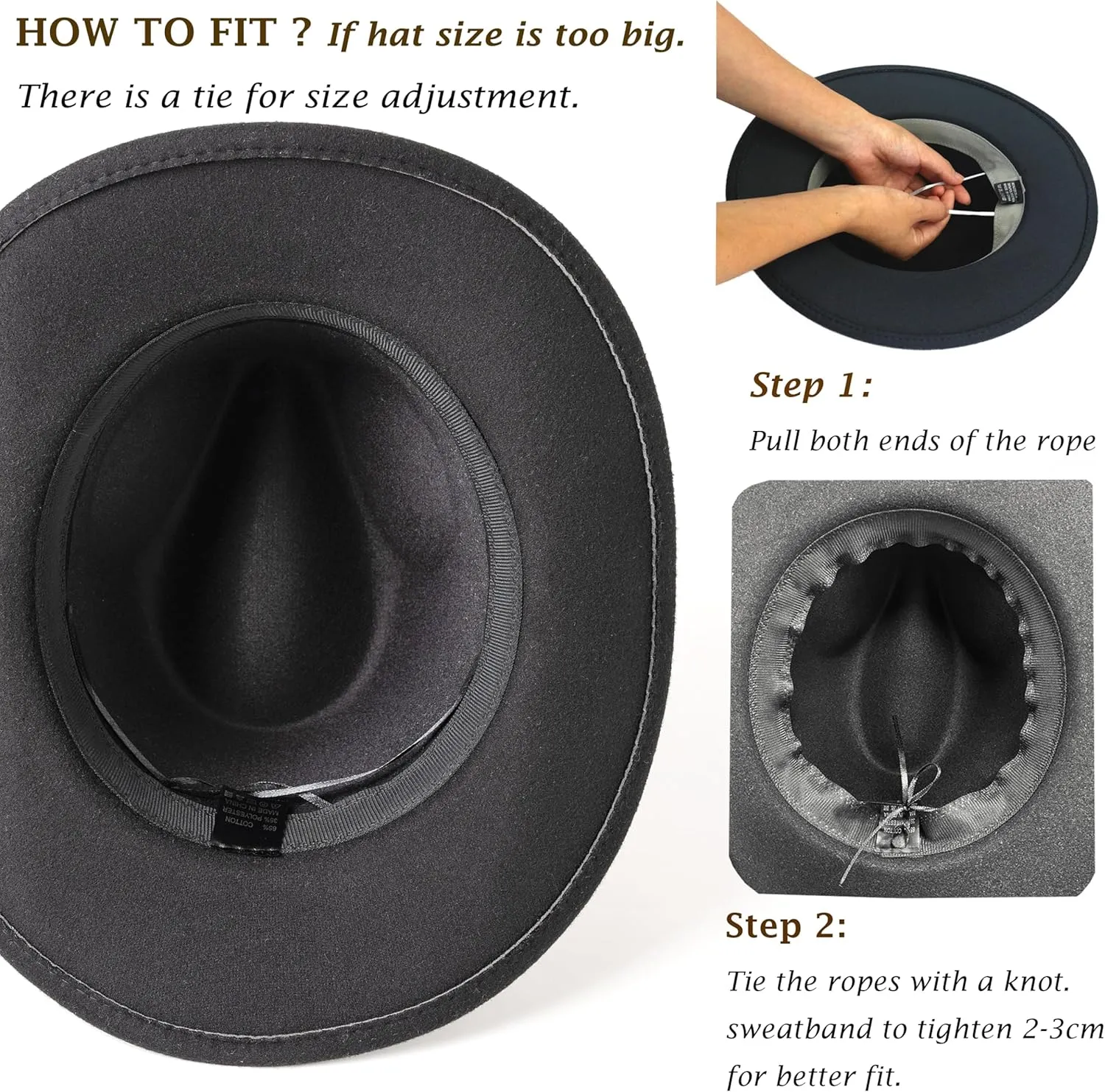 Rhinestone Cowgirl Cowboy Hat Shiny Wide Brim Hat for Party