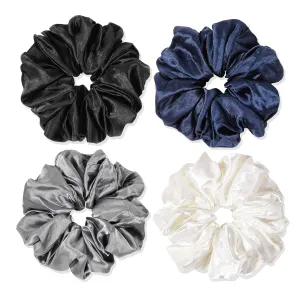 Silk Satin Hair Scrunchies for Women Girls Big Large Jumbo Scrunchie for Sleep Cute Gaint Oversize Scrunchy for Thick Hair