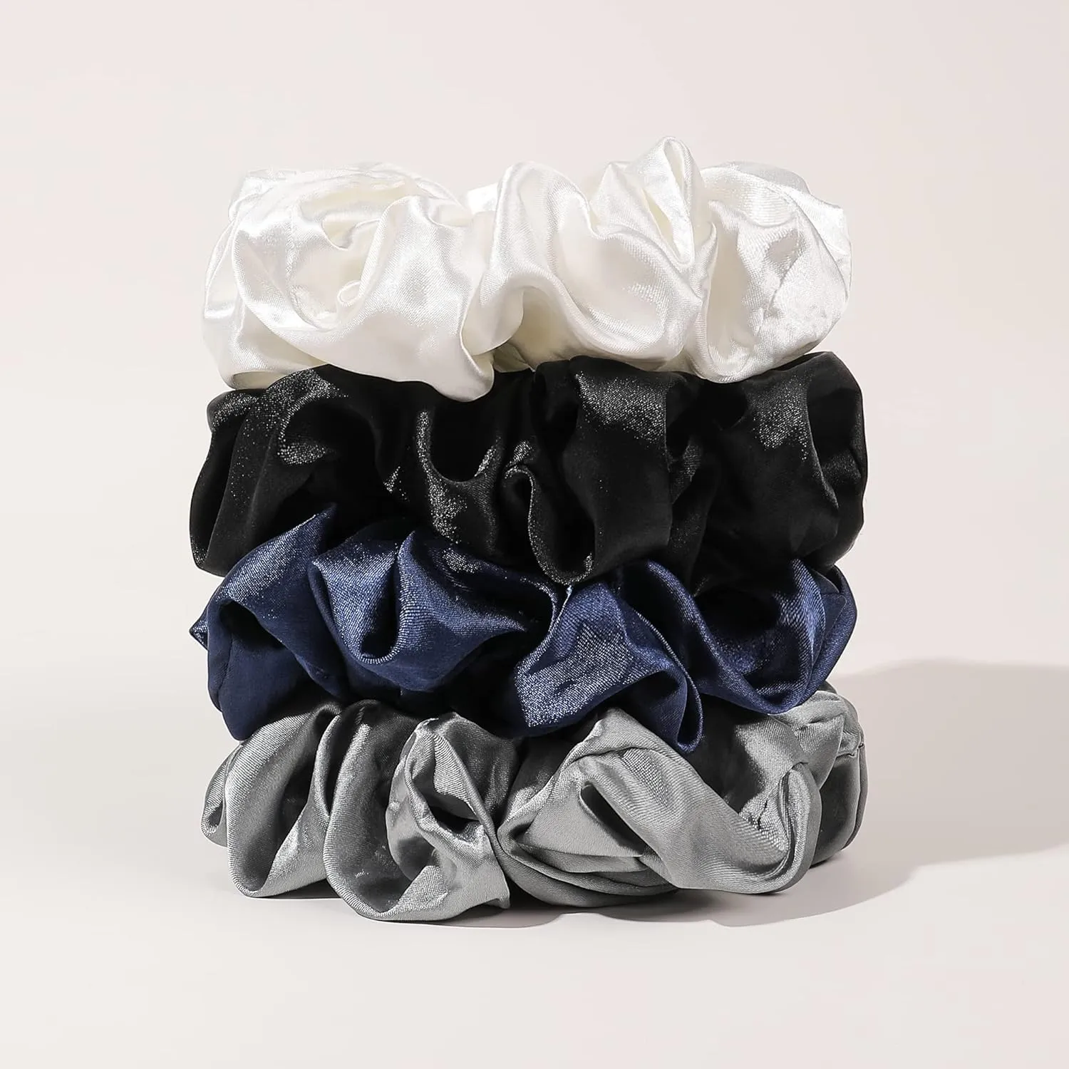 Silk Satin Hair Scrunchies for Women Girls Big Large Jumbo Scrunchie for Sleep Cute Gaint Oversize Scrunchy for Thick Hair