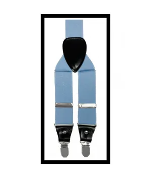 Sky Blue Men's Convertible Suspenders