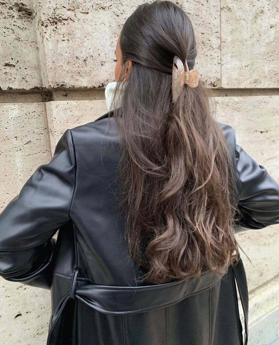 Solid Hair Clip - Beige
