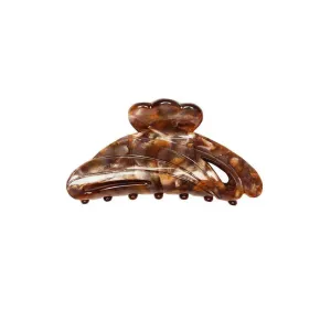 Solid Hair Clip - Brown